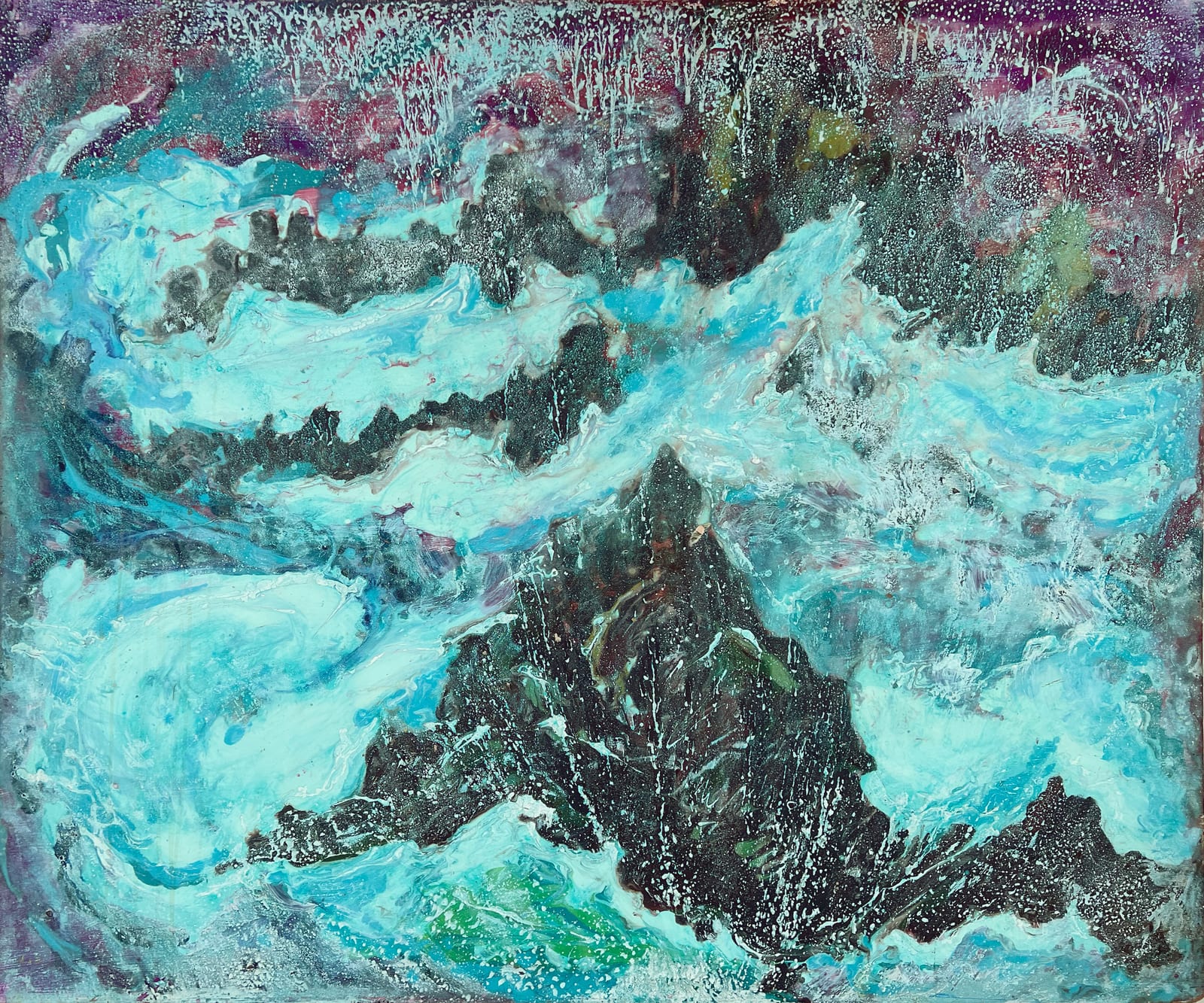 Untitled (Turquoise Waves)