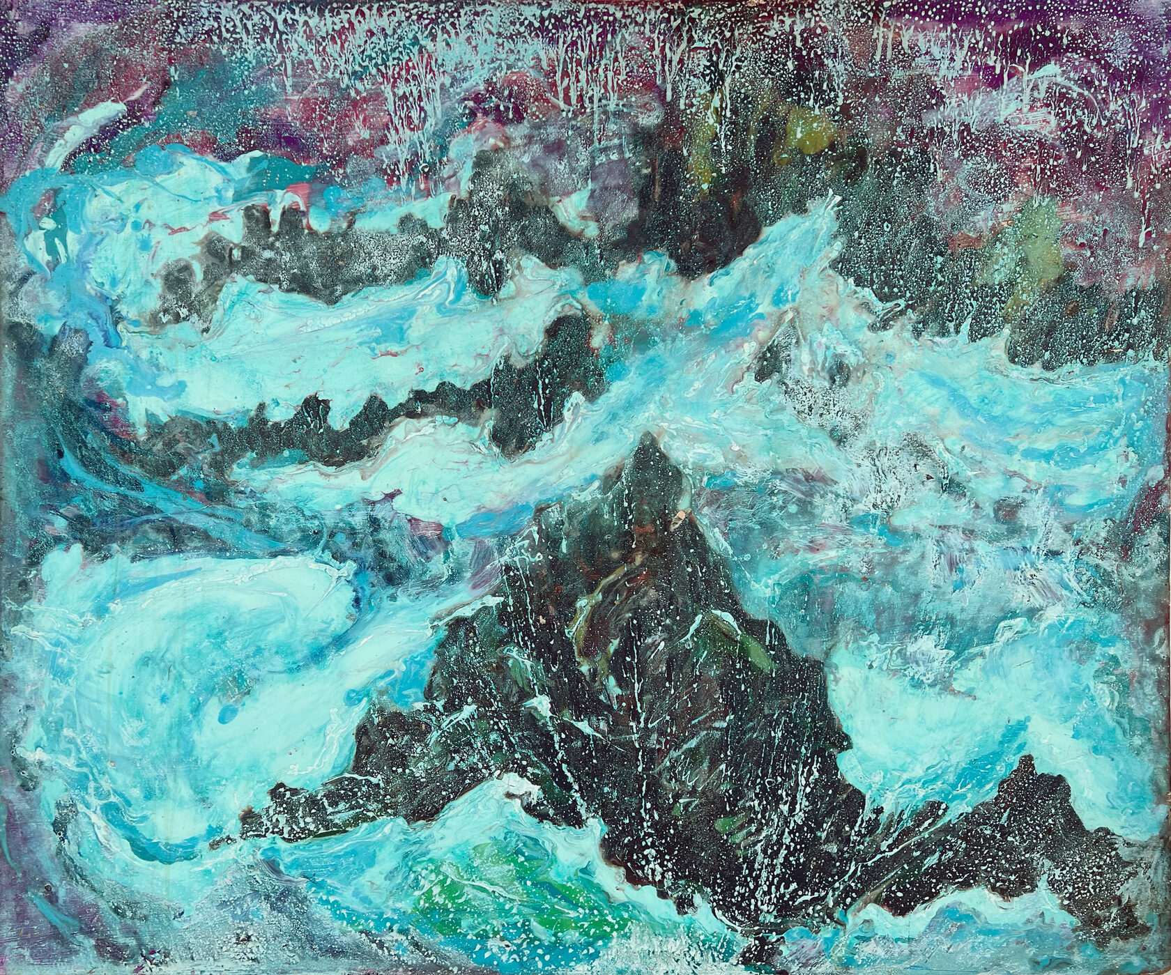Untitled (Turquoise Waves)