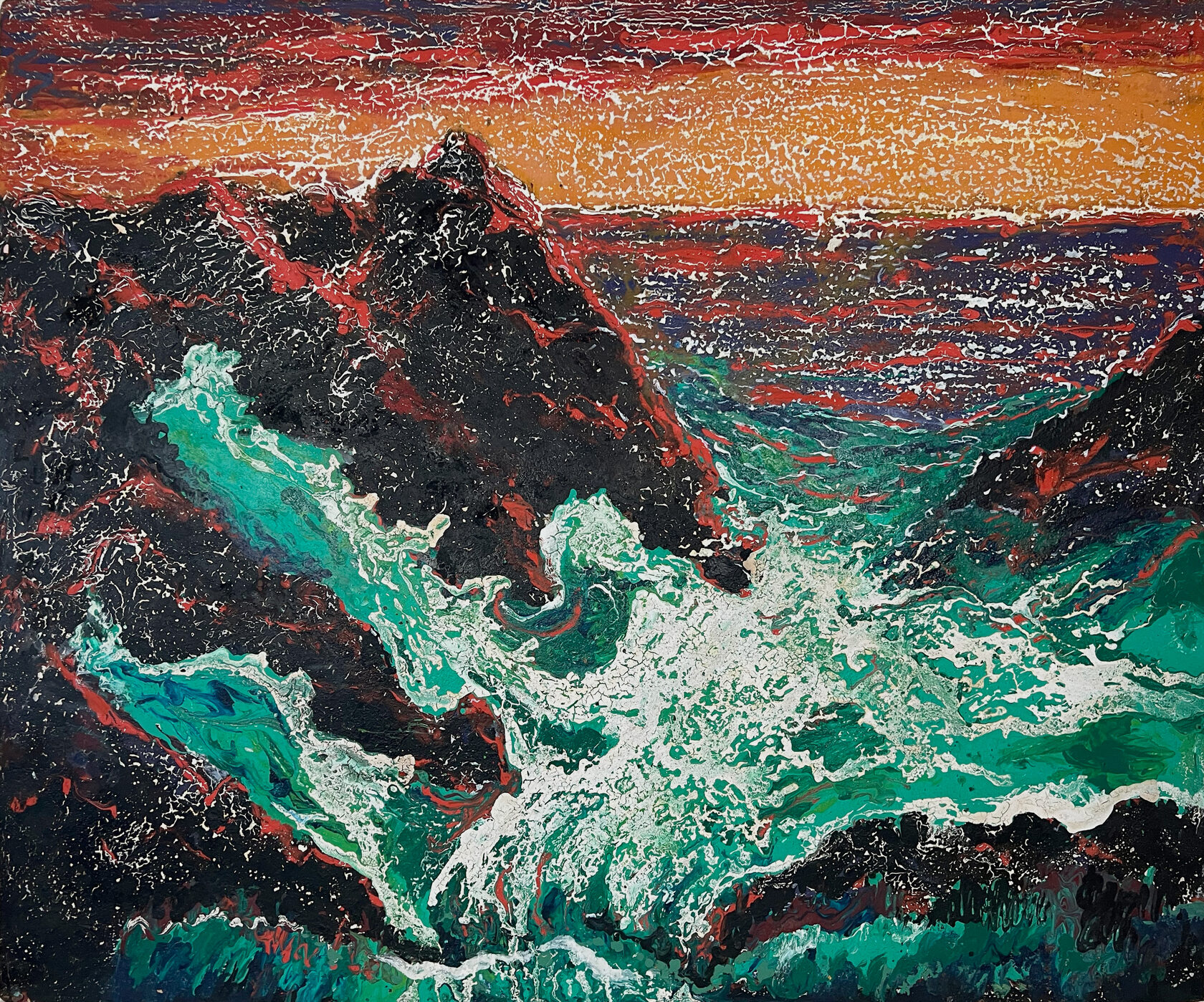 Untitled (Turquoise Waves)