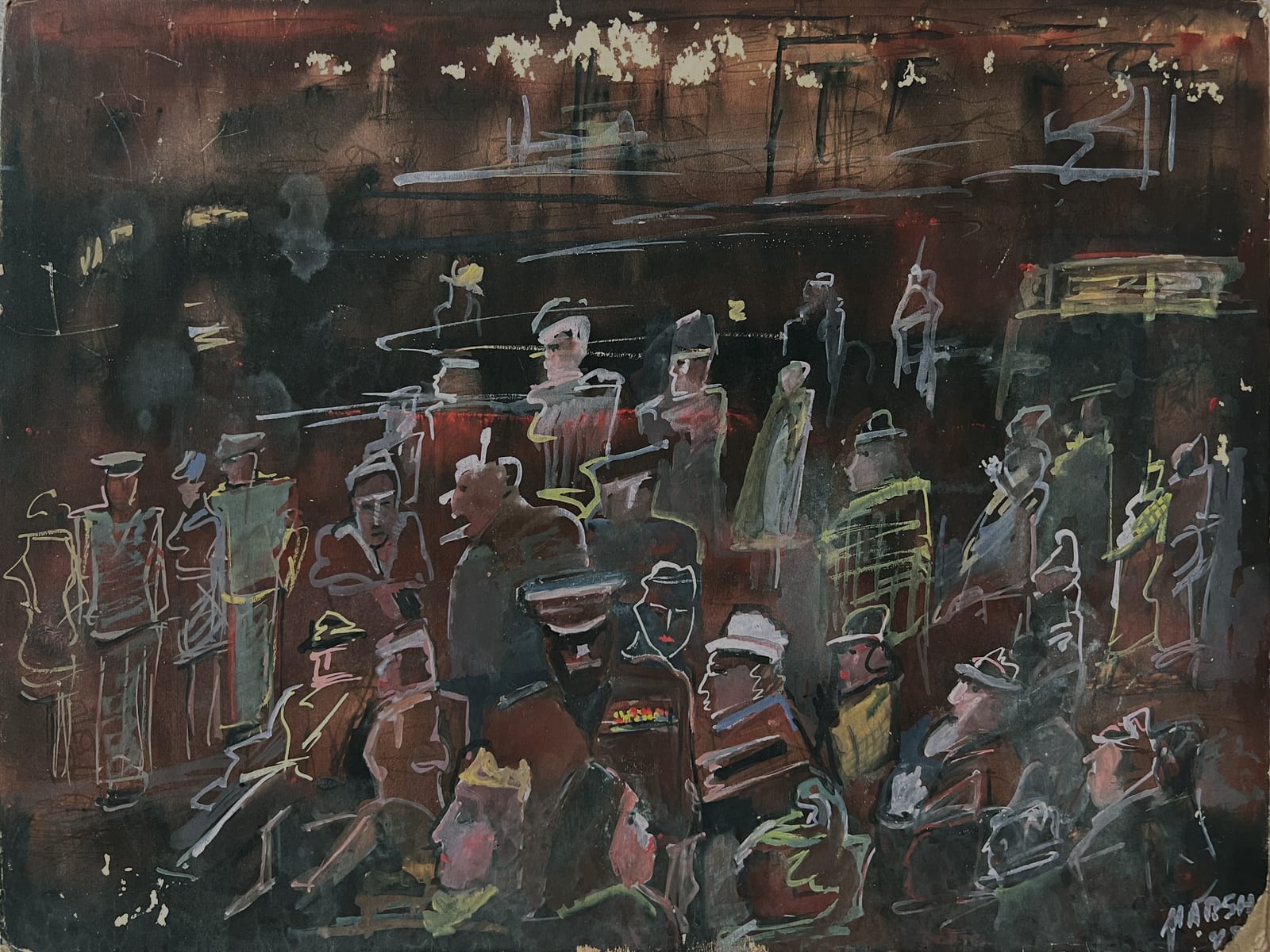 Untitled (Crowd with Officers)
