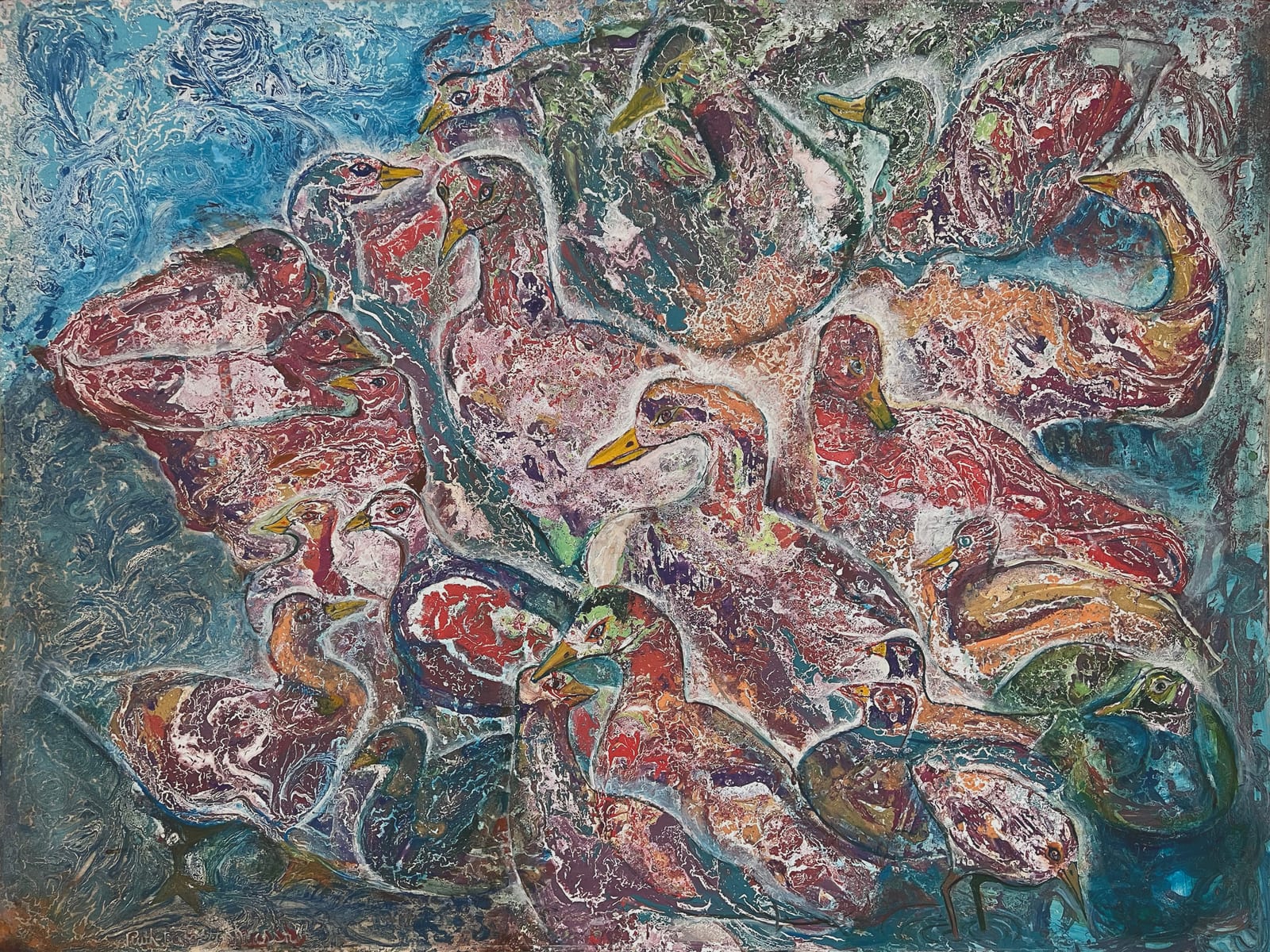 Untitled (Crackle Birds)