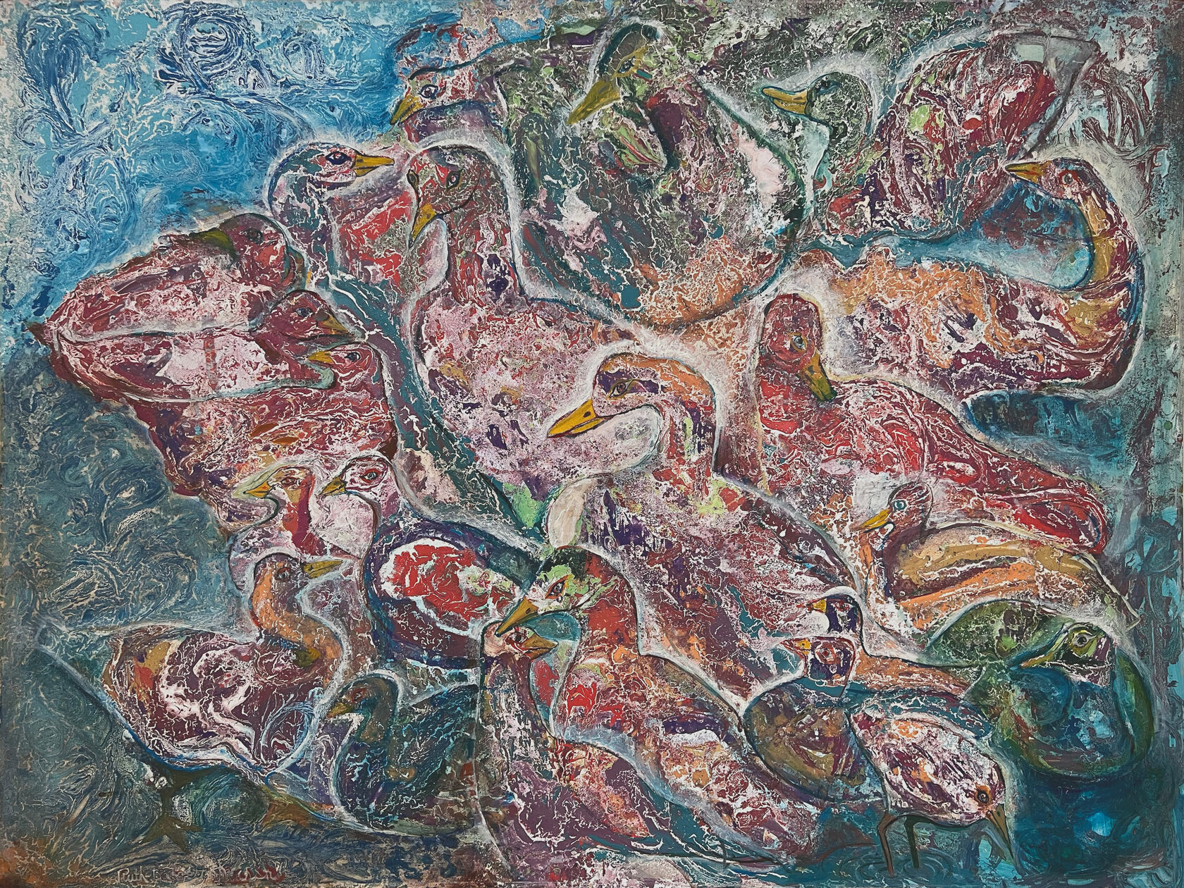 Untitled (Crackle Birds)